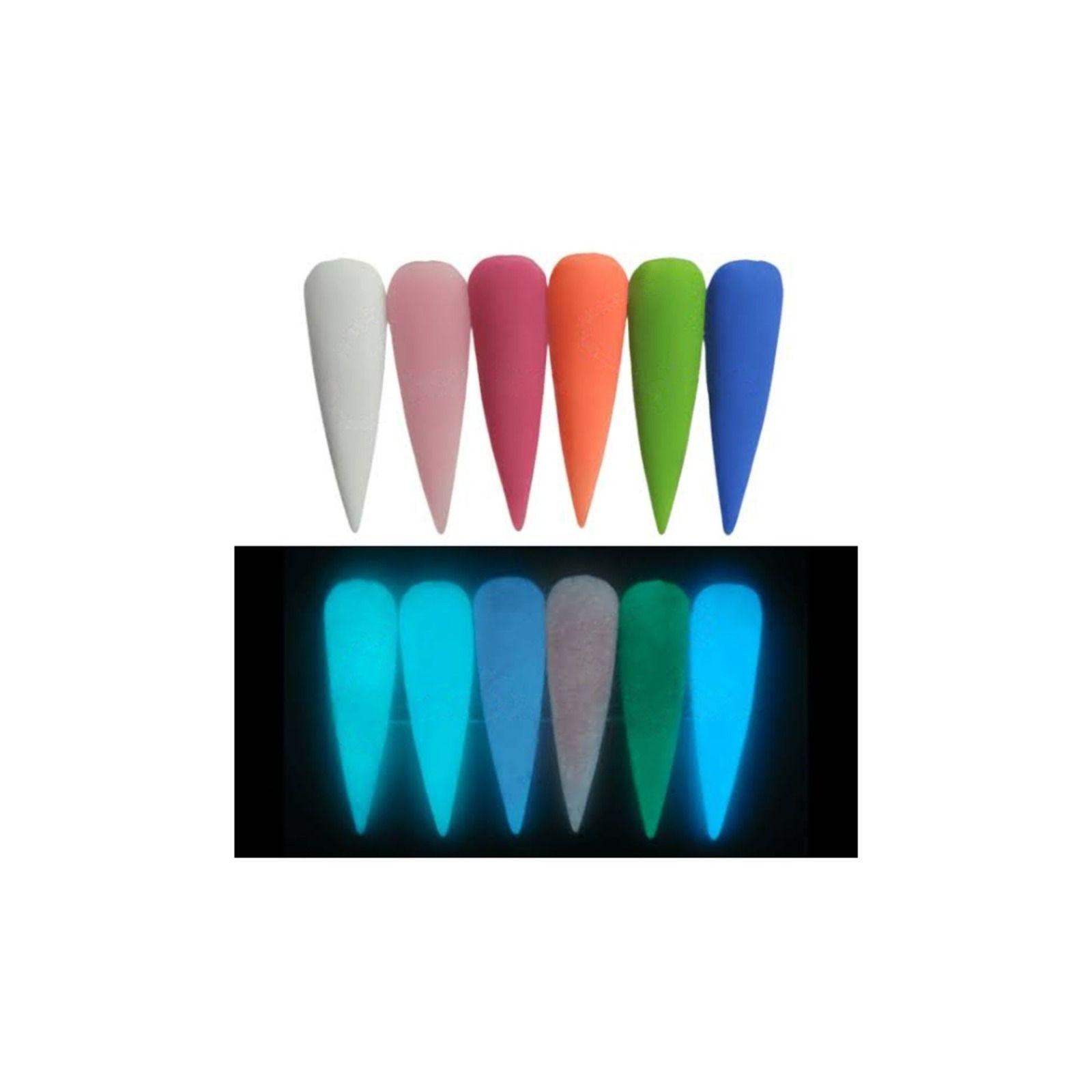 Kit Completo Glow Neon Nail Art Polvos Acrilicos Mia Secret-2