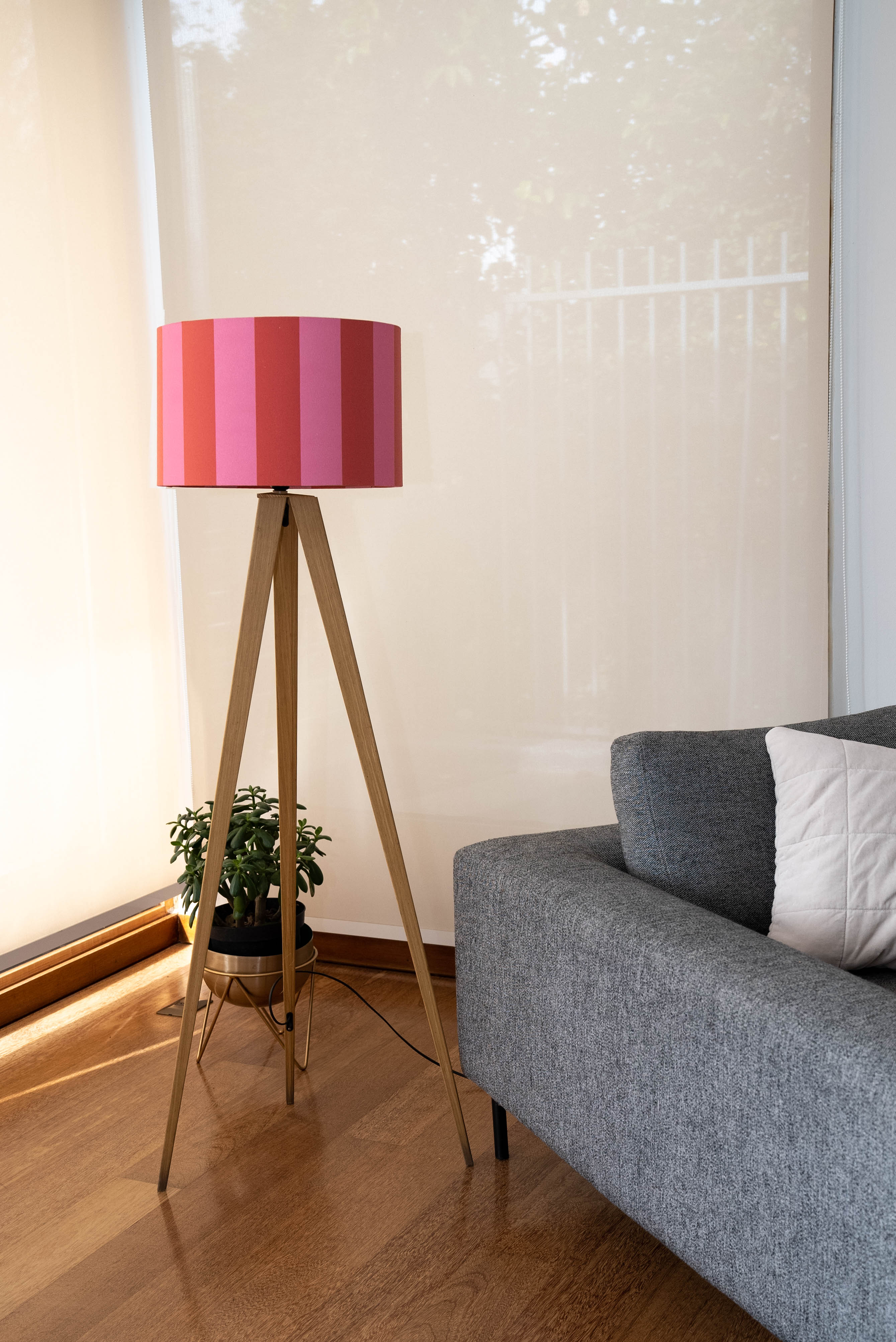 Pantalla de lámpara modelo Delirio / Tela algodón estampada-1