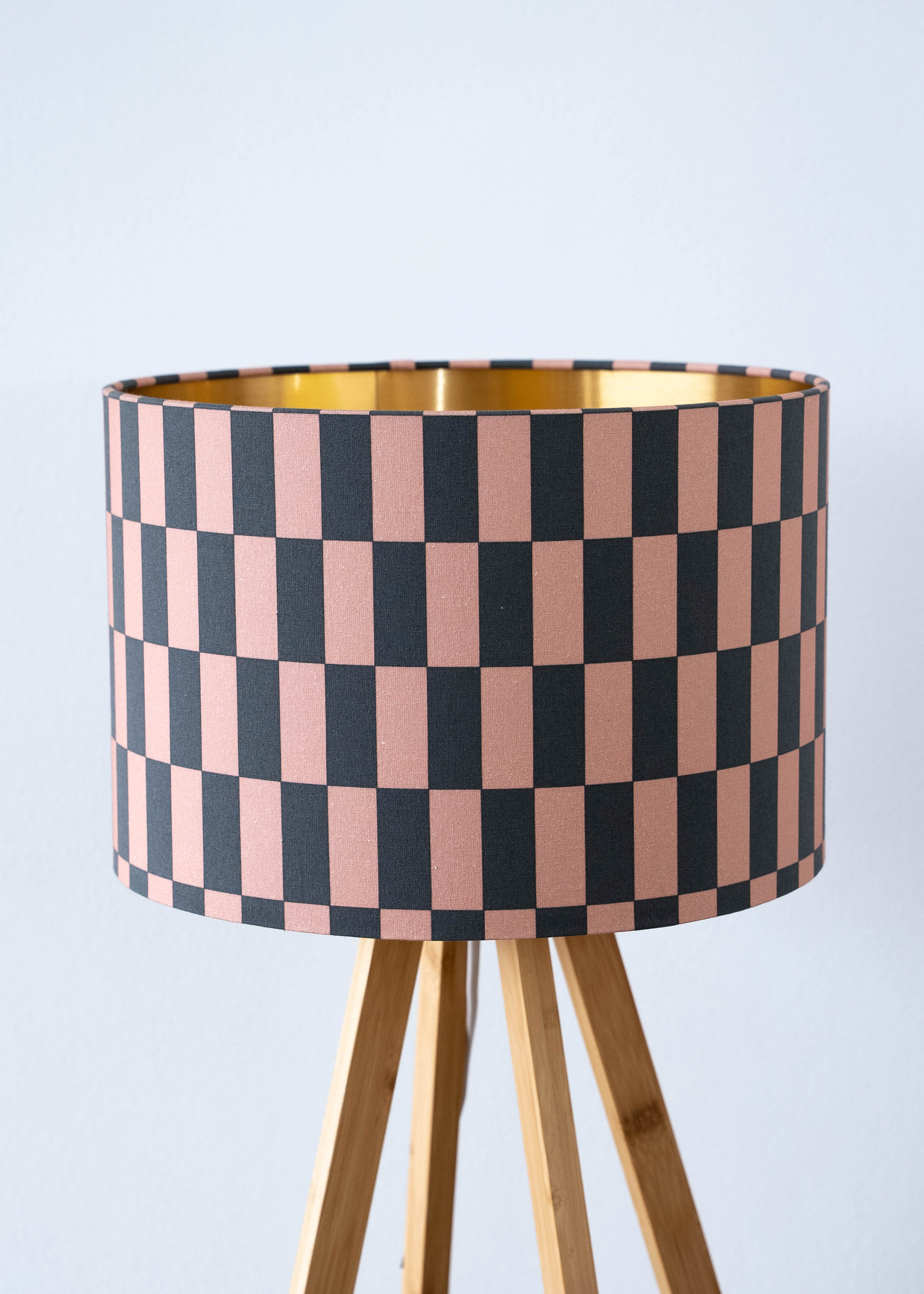 Pantalla de lámpara modelo Bufón / Tela algodón estampada-0