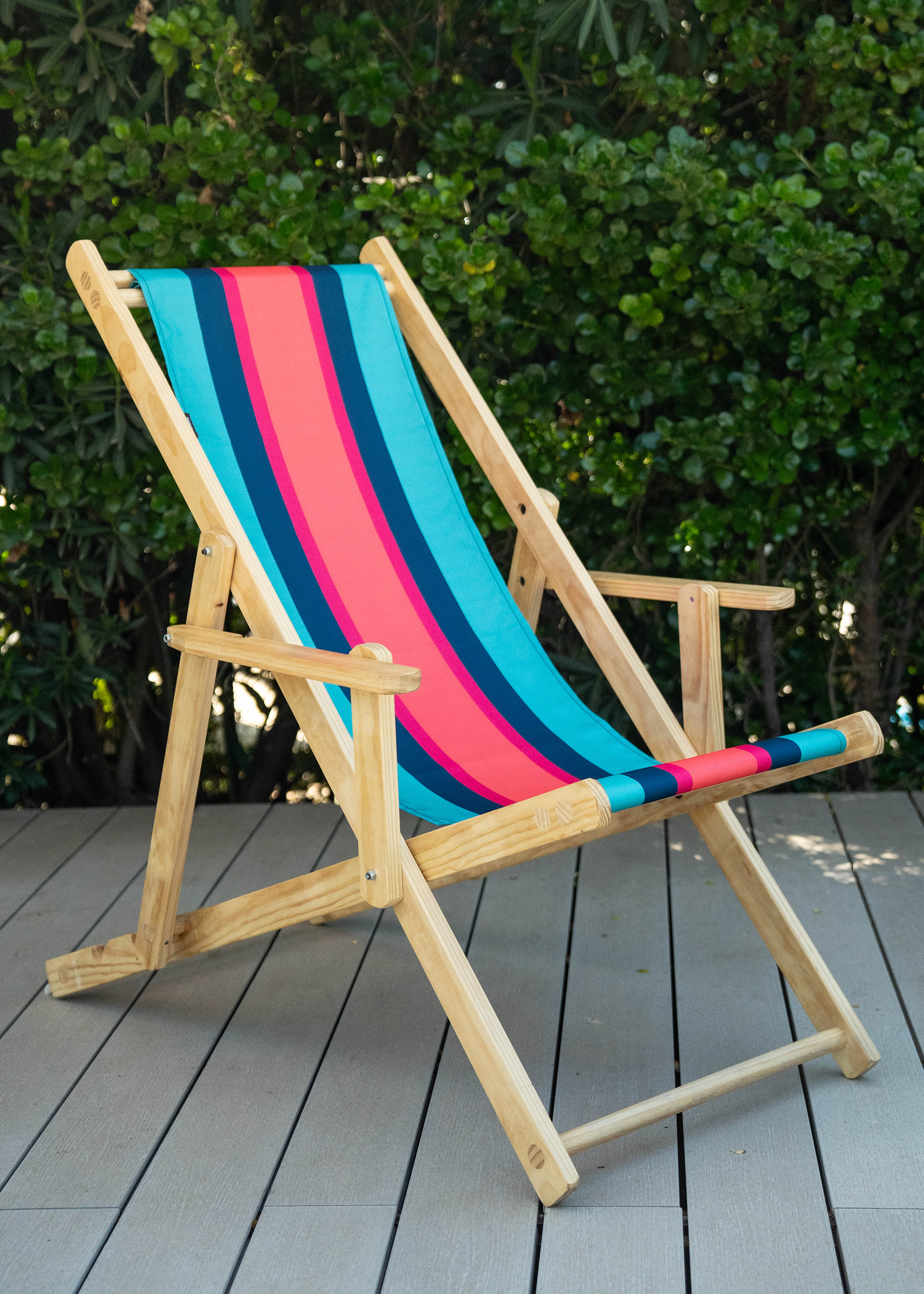 Silla de playa modelo Lara Raya / Reclinable en 3 posiciones-1