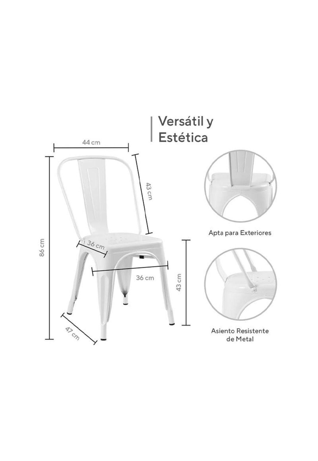 Pack 4 Silla Tolix Basic Menta-5