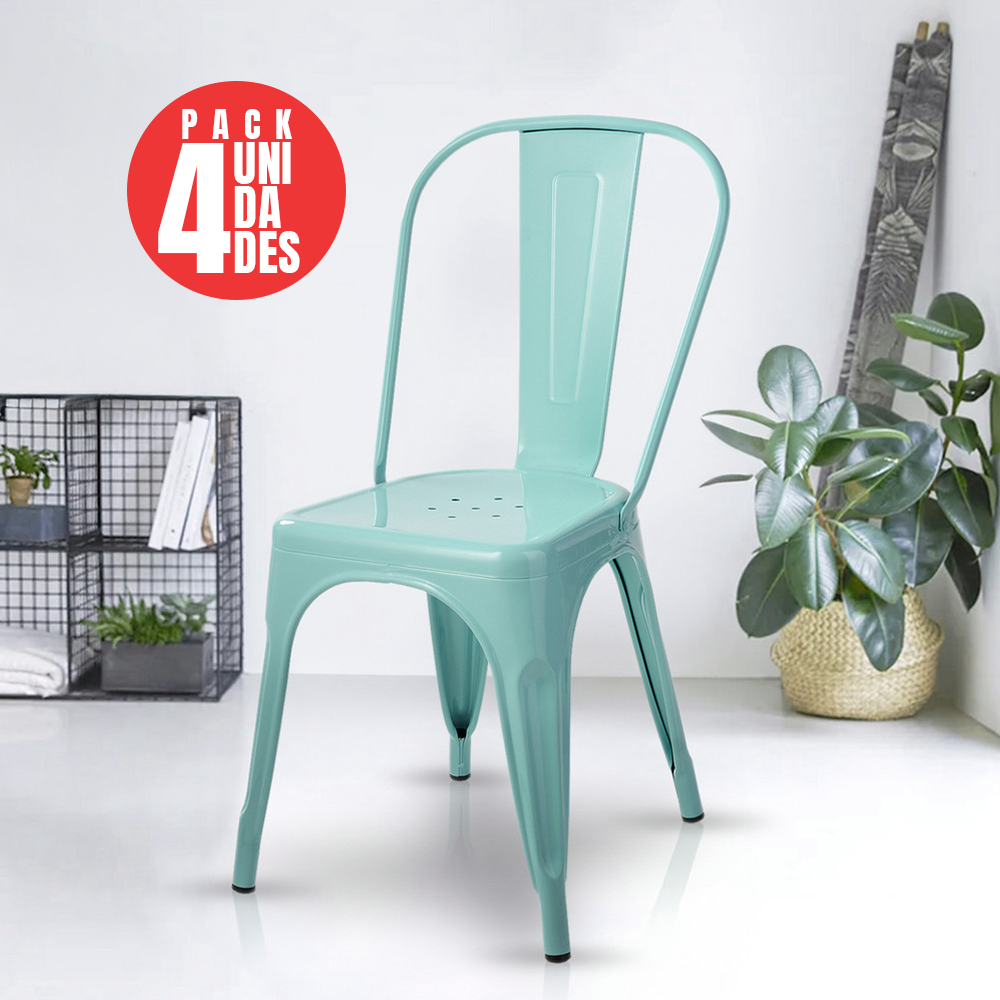 Pack 4 Silla Tolix Basic Menta-1
