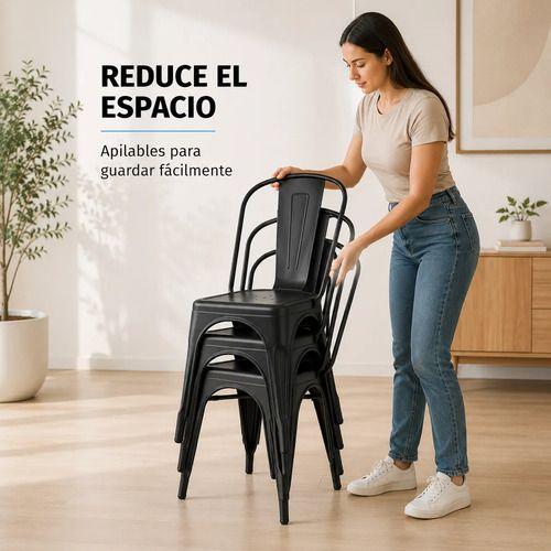 Pack 4 Silla Tolix Basic Negro Mate-1