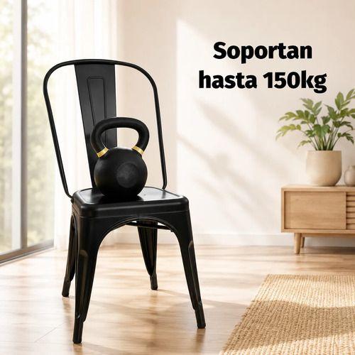 Pack 4 Silla Tolix Basic Negro Mate-2