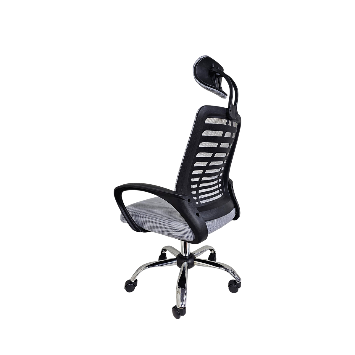 Silla Ejecutiva Escritorio Ergonomic Con Apoyacabeza Basic Gris -2