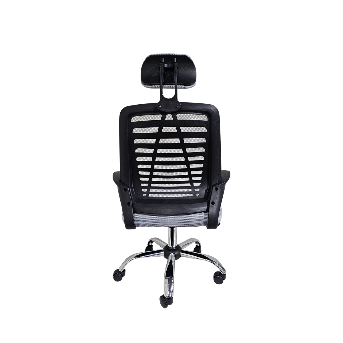 Silla Ejecutiva Escritorio Ergonomic Con Apoyacabeza Basic Gris -4