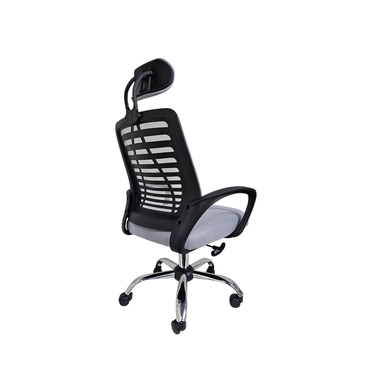 Silla Ejecutiva Escritorio Ergonomic Con Apoyacabeza Basic Gris -5