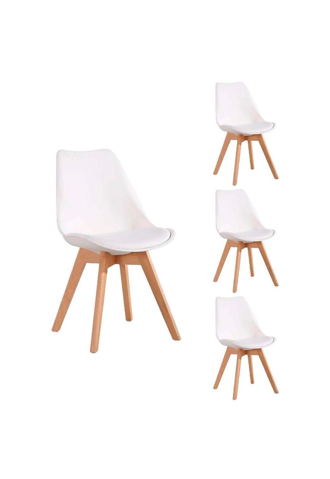 Pack 4 Sillas Tulip Eames Dsw BLANCA-4
