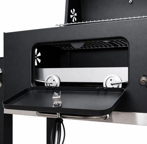 Parrilla a Carbón BBQ Heavy Duty Ruedas y bandeja Umbrella Grill-4