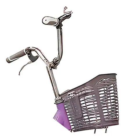 Bicicleta Infantil Aro 20 Nina Morado con Rueditas de Aprendizaje, Canasto y Botellon-1