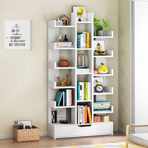 Repisa Librero Juguetero de Madera Multiuso 169x51x19 cm Blanco-5