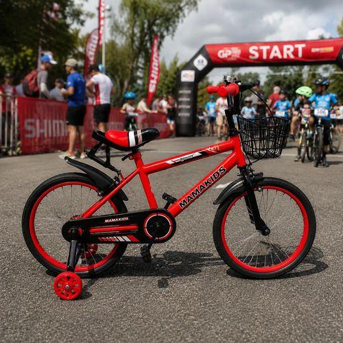 Bicicleta Infantil Aro 18 Niño Rojo con Rueditas de Aprendizaje, Canasto y Botellón-5