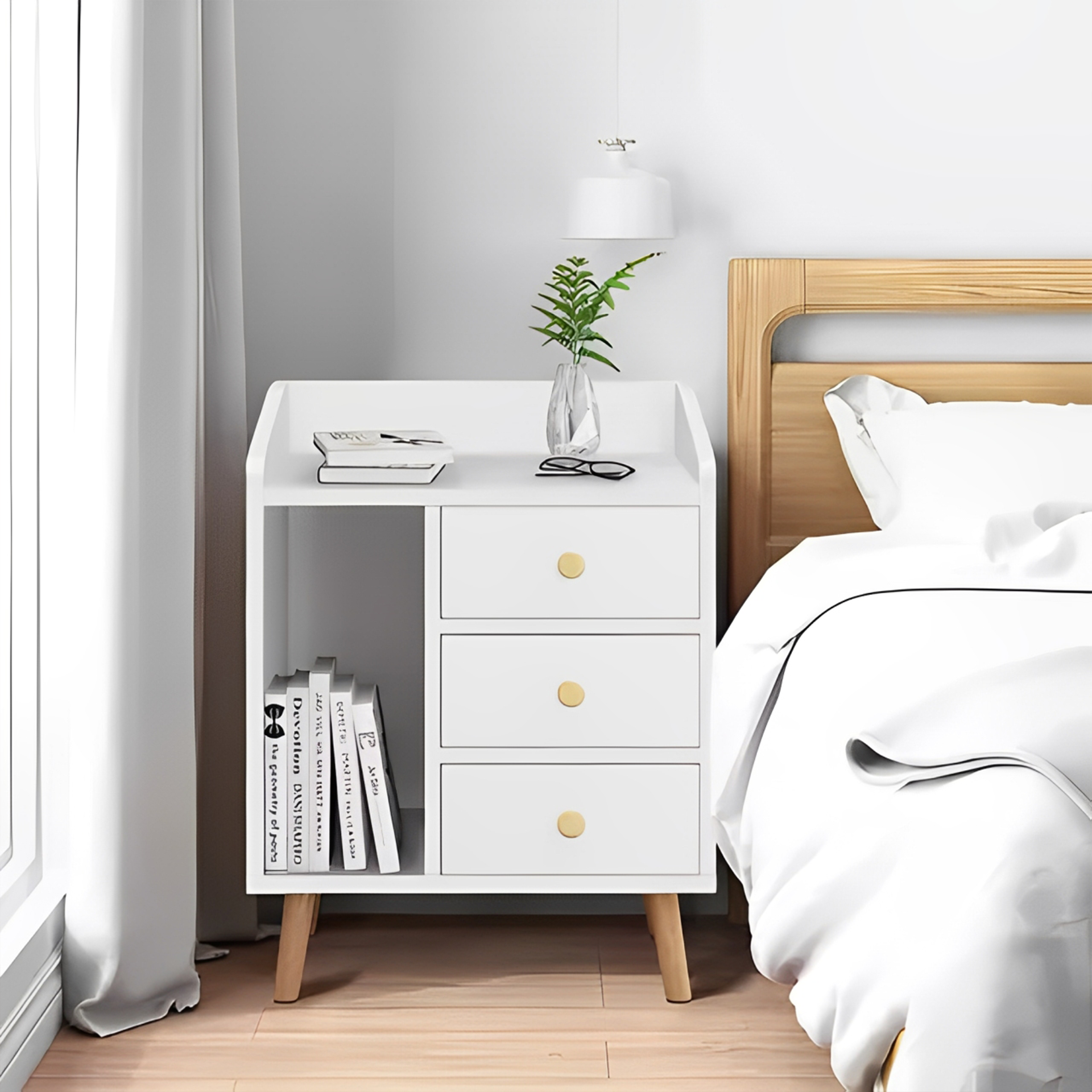 VELADOR MESITA 3 NIVELES 3 CAJONES LIBRERO ORGANIZADOR ZT3-0