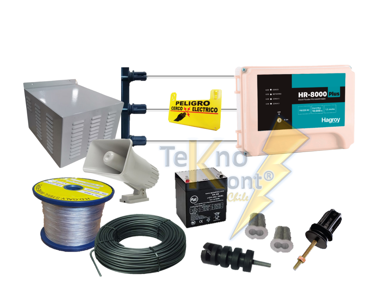 Kit 210 Metros Cerco Electrico Hagroy HR-0