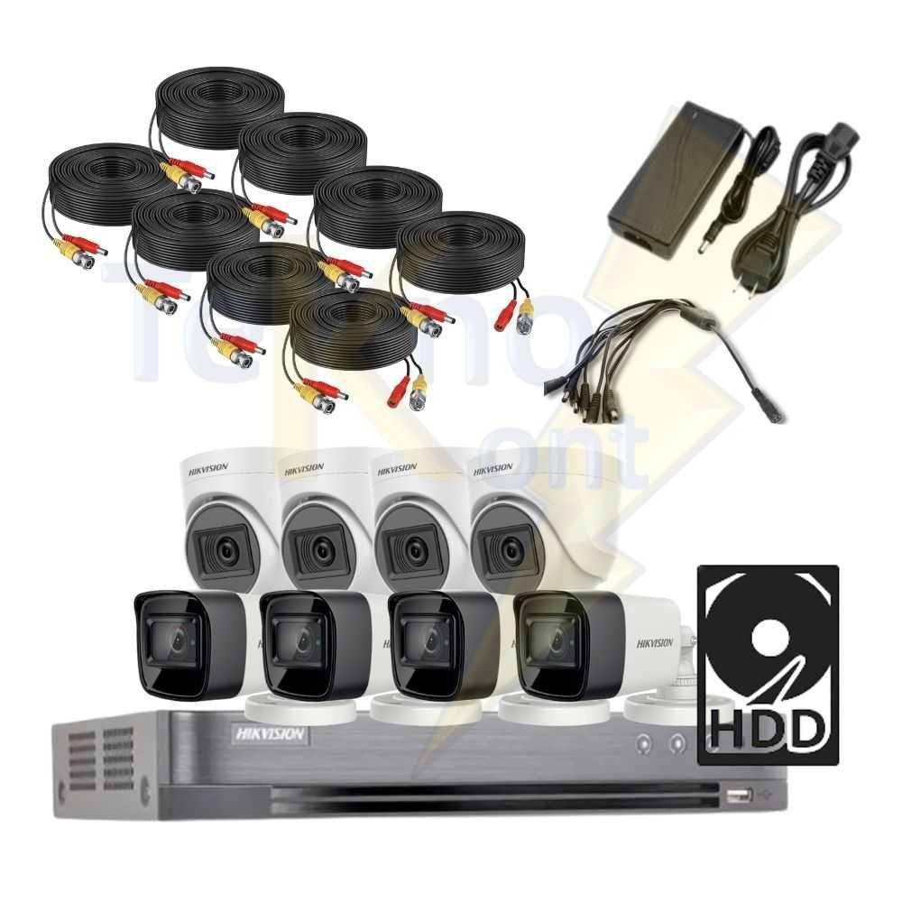 Kit HIK DVR 8ch /4BULLET/4TURRET 2Mp-1