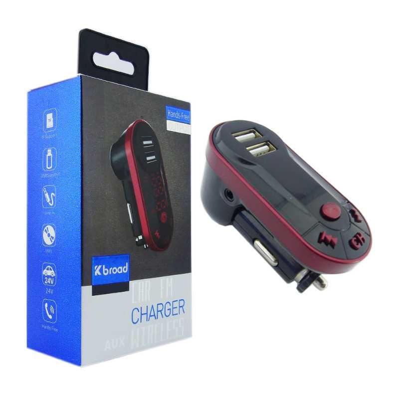Transmisor FM Bluetooh Broad, KCB-909, 2 USB, TF-Aux-0