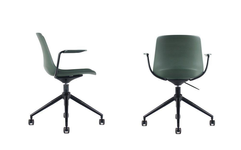 Silla escritorio tradicional Joga Giratoria Naranjo-2