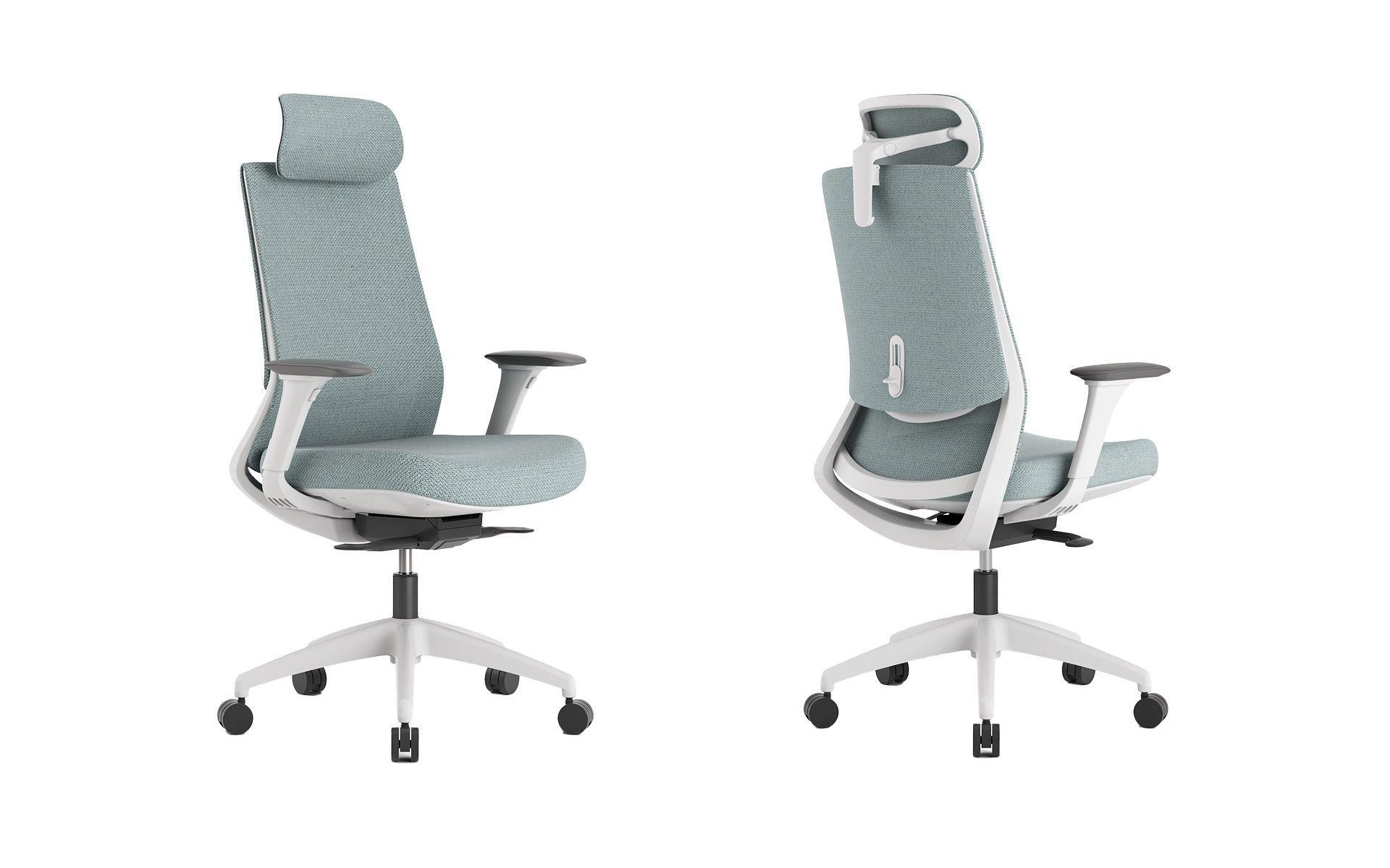 silla profesional Ness gris malla coral-4