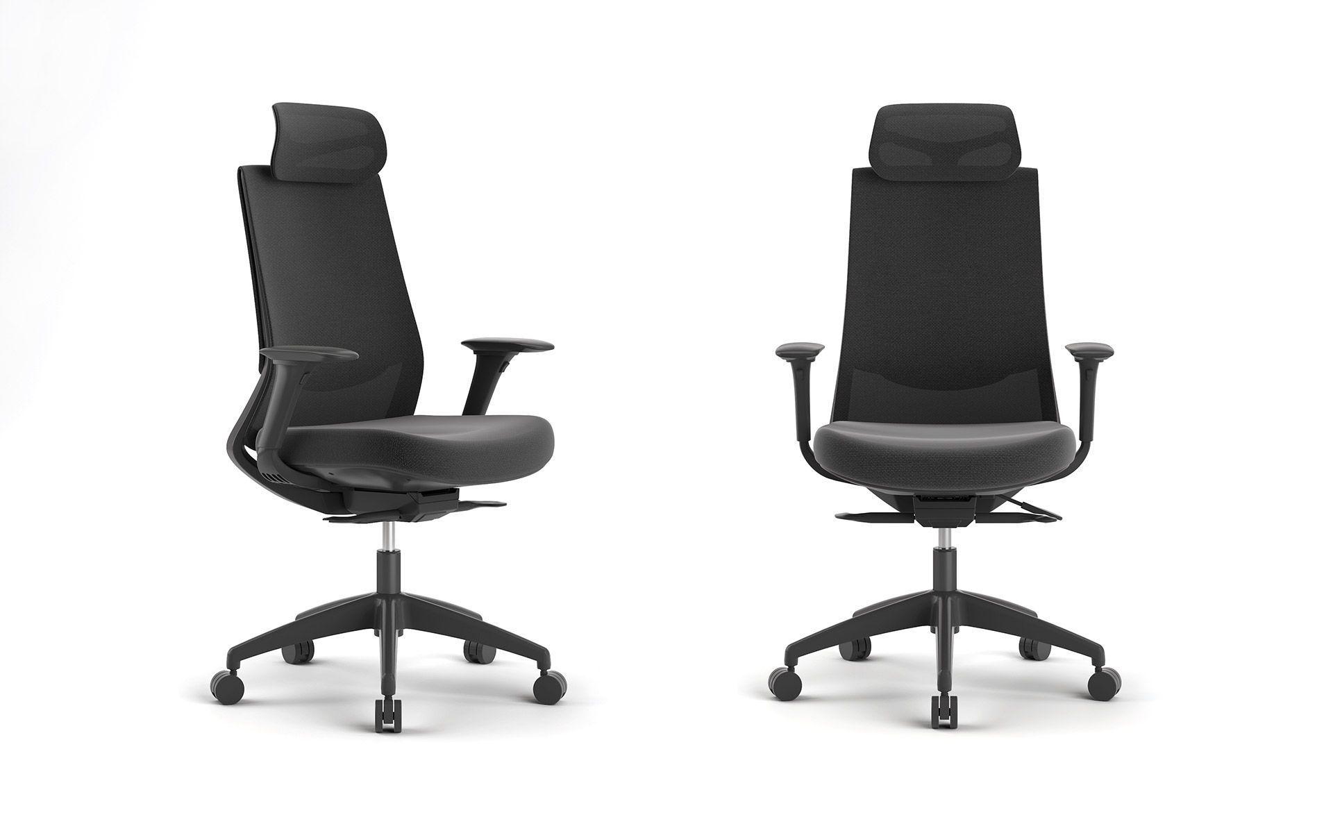 silla profesional Ness gris malla coral-5