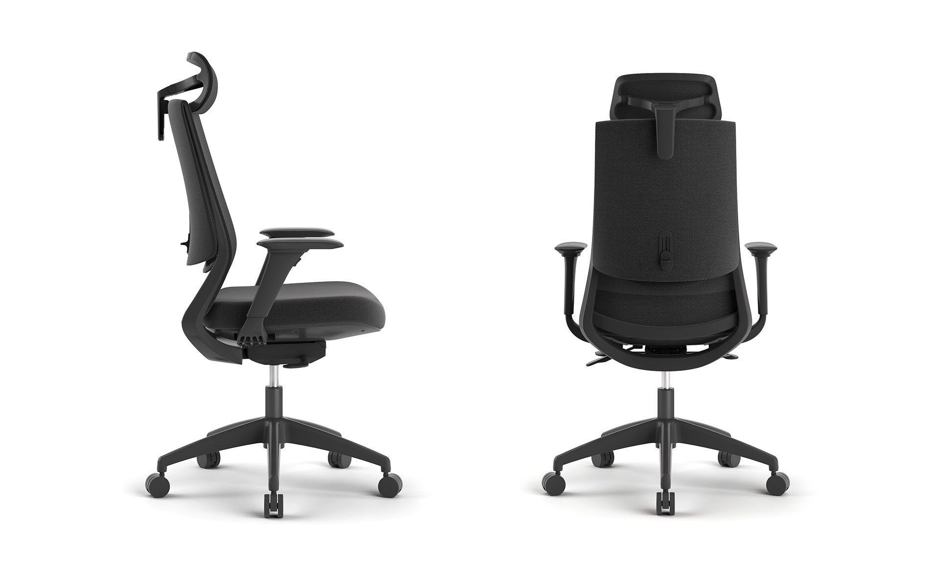 silla profesional Ness gris malla coral-6