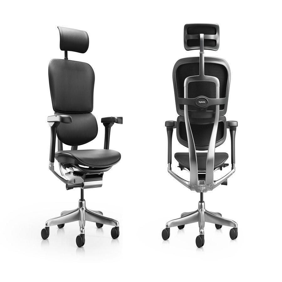 Silla Escritorio Profesional Ergohuman Elite Cuero-2