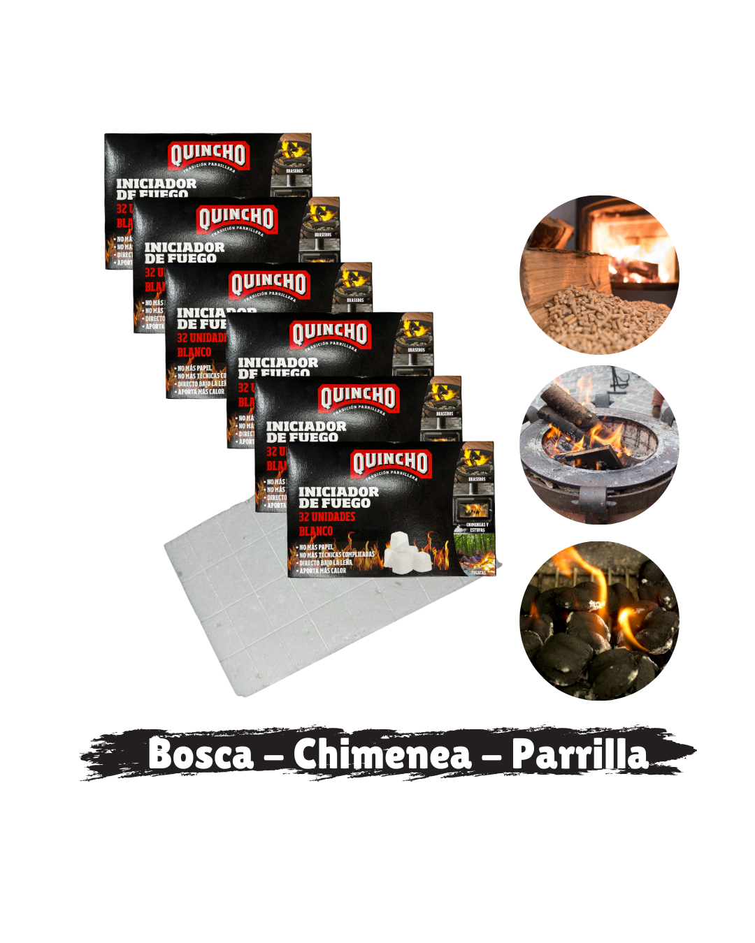 Iniciador De Fuego Para Parrilla Chimenea Caja Master White-3