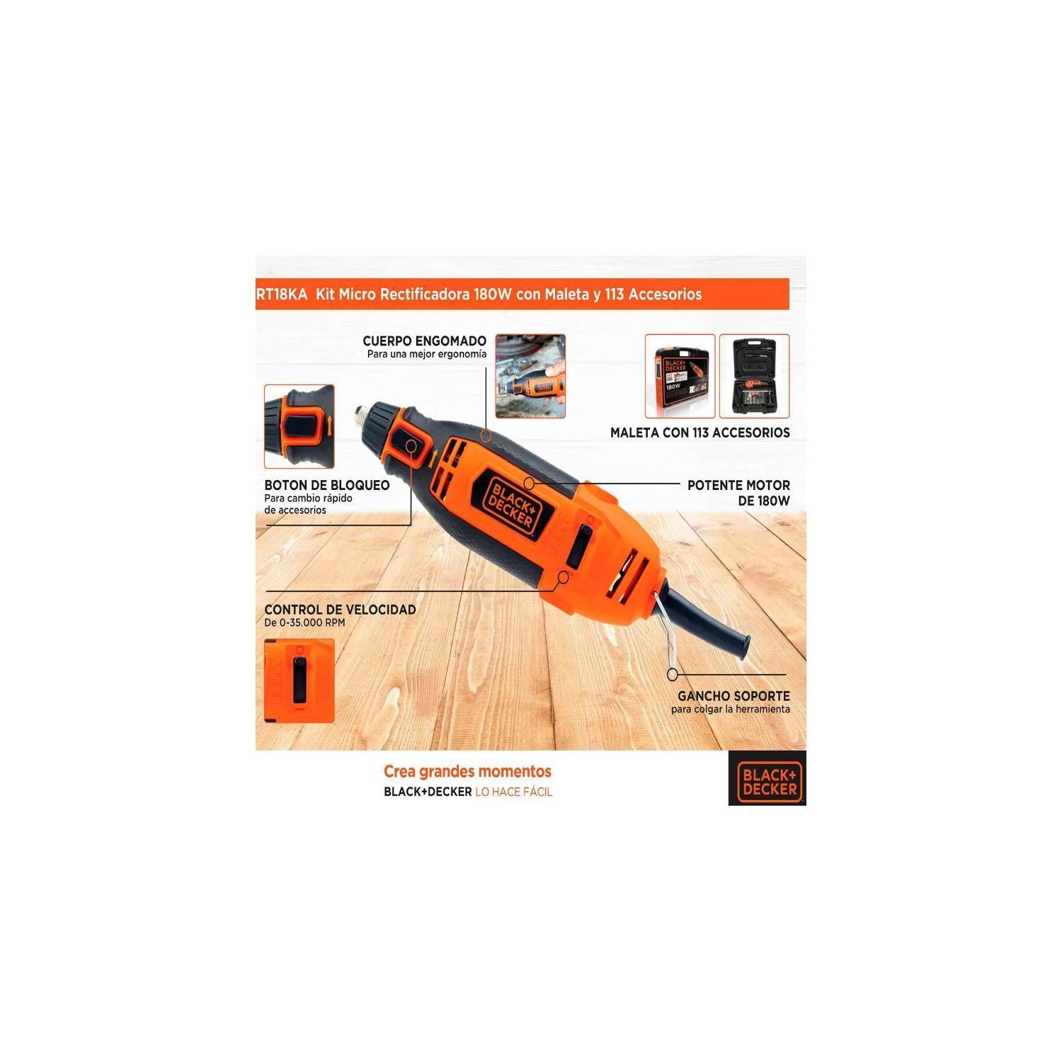 Herramienta Multipropósito 180w + 113 Acc Rt18ka-b2c B+d-4
