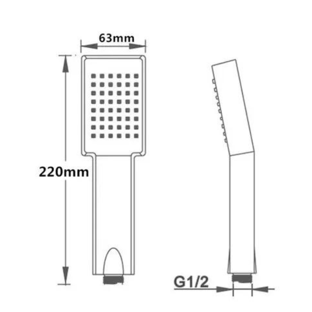 Kit Manguera De Ducha + Pernos+ Base + Manguera Para Baños-1