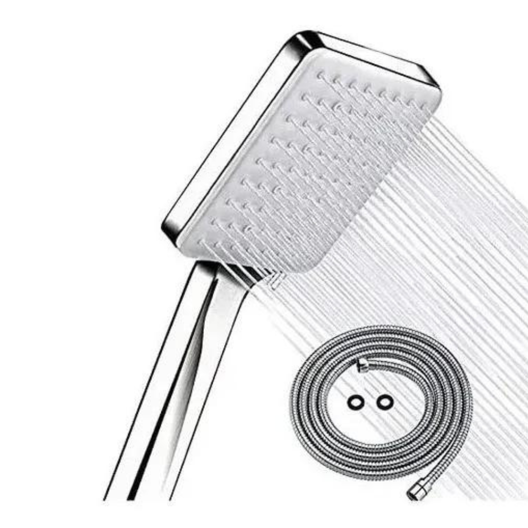 Kit Manguera De Ducha + Pernos+ Base + Manguera Para Baños-0