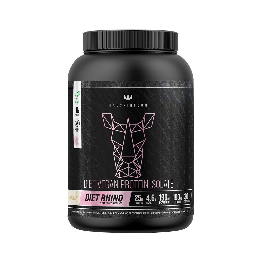 Diet Rhino vegan Protein isolate 2lbs Vanilla - Naos Kingdom-0