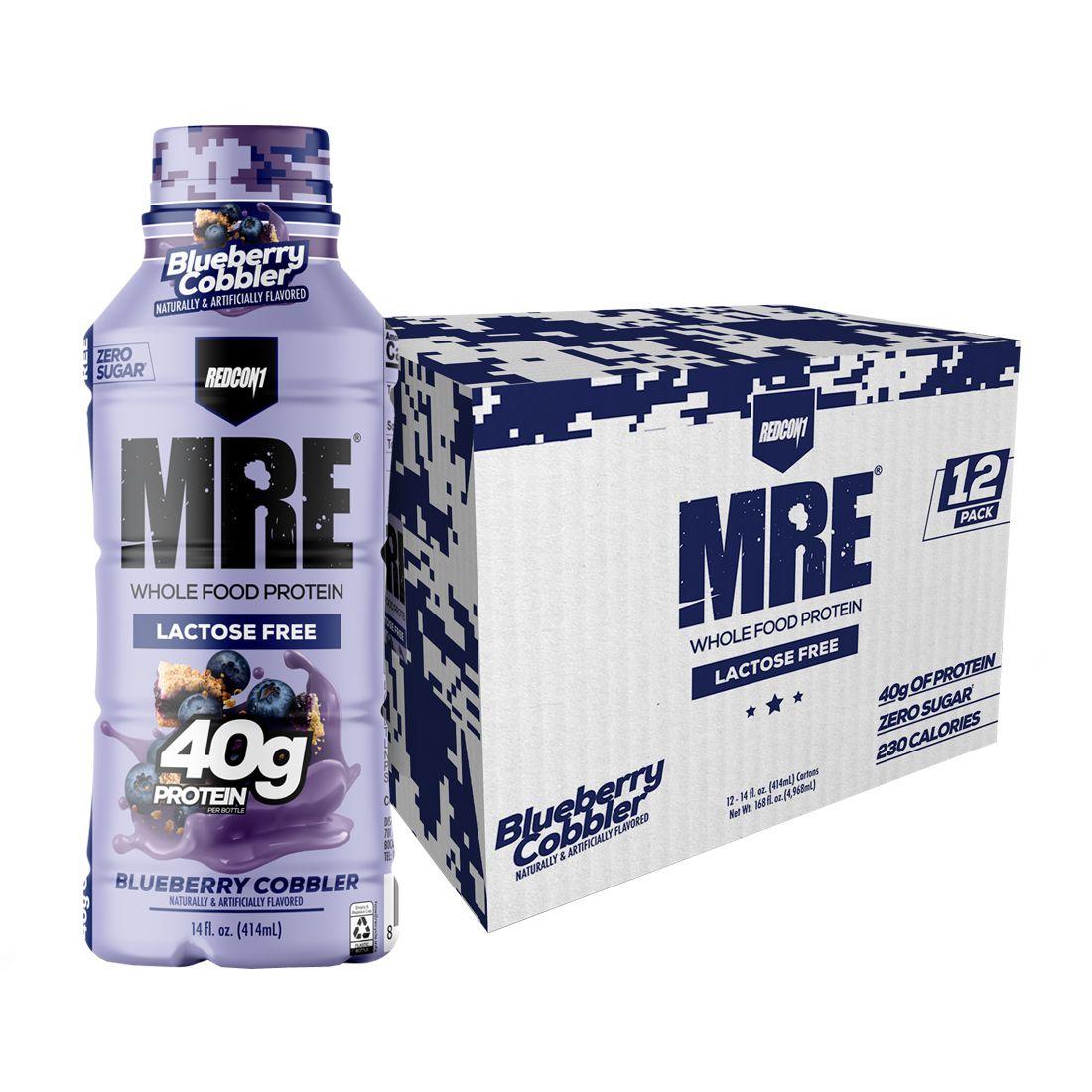 Caja MRE Protein Shake Bottle 12Uni Blueberry - Redcon1-0