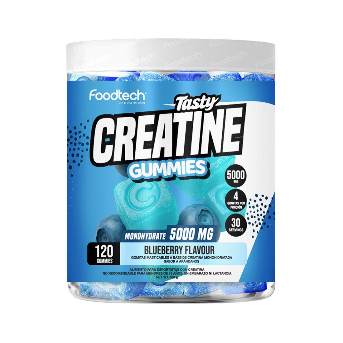 Tasty Creatine Gummies 120 Unid Blueberry - Foodtech-0
