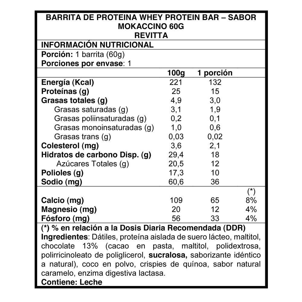 16 Barras de Proteina Whey Protein Bar 60g Mokaccino-1