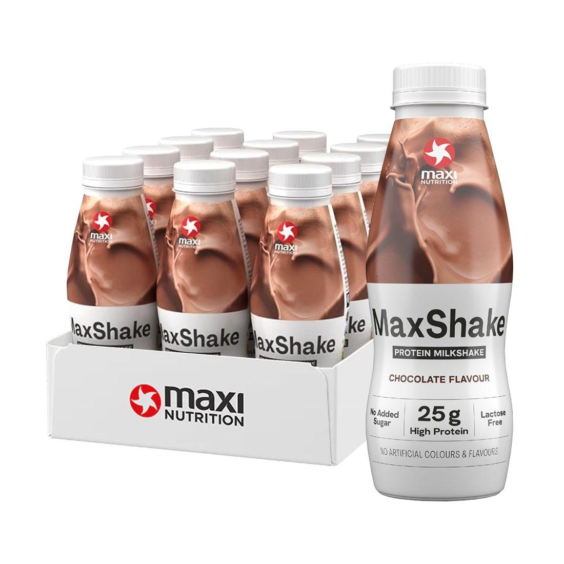 Caja MaxShake 12 Unid Chocolate - Maxi Nutrition-0