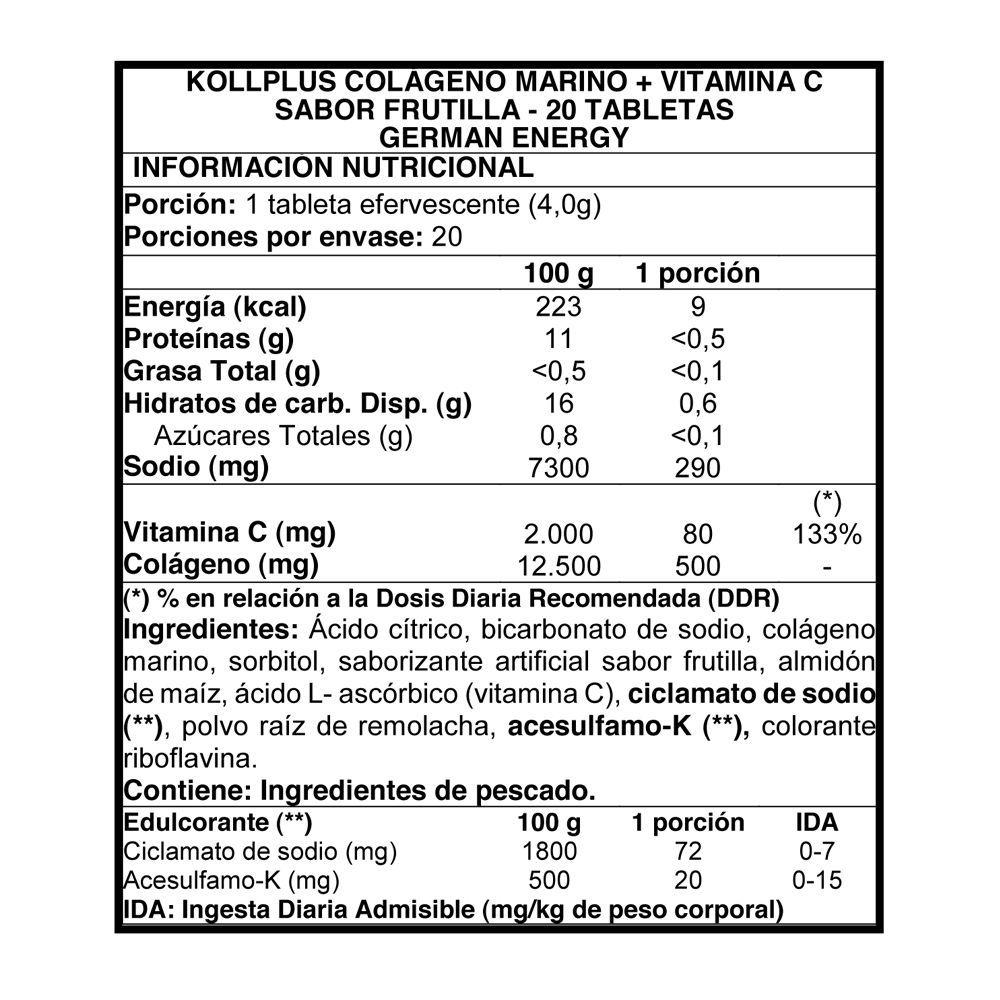 12Un Kollplus Colágeno Marino+Vitamina C 20 tab-GermanEnergy-1