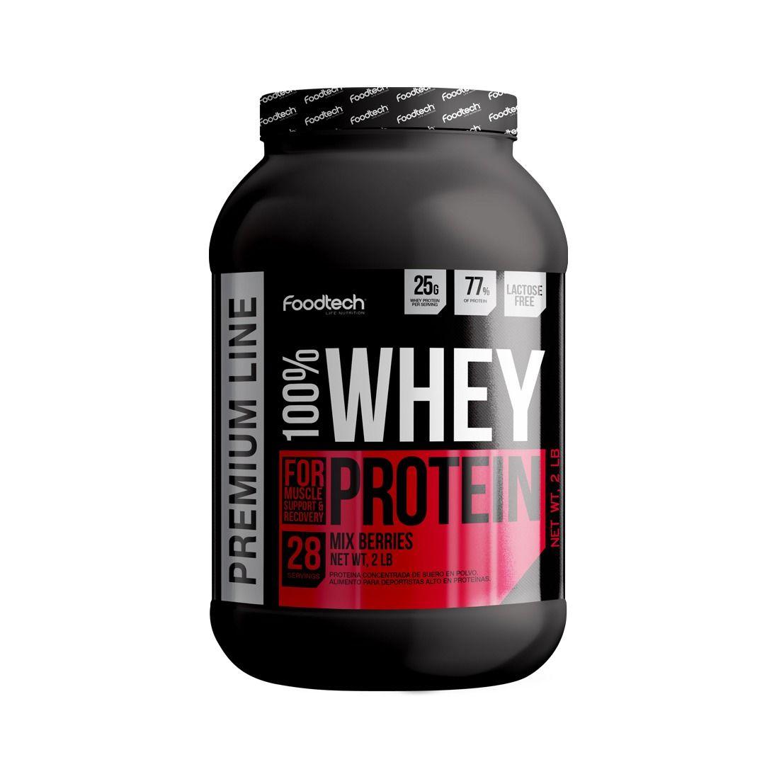 100% Whey Protein Premium Line 2 Lbs Mix Berries- Foodtech-0