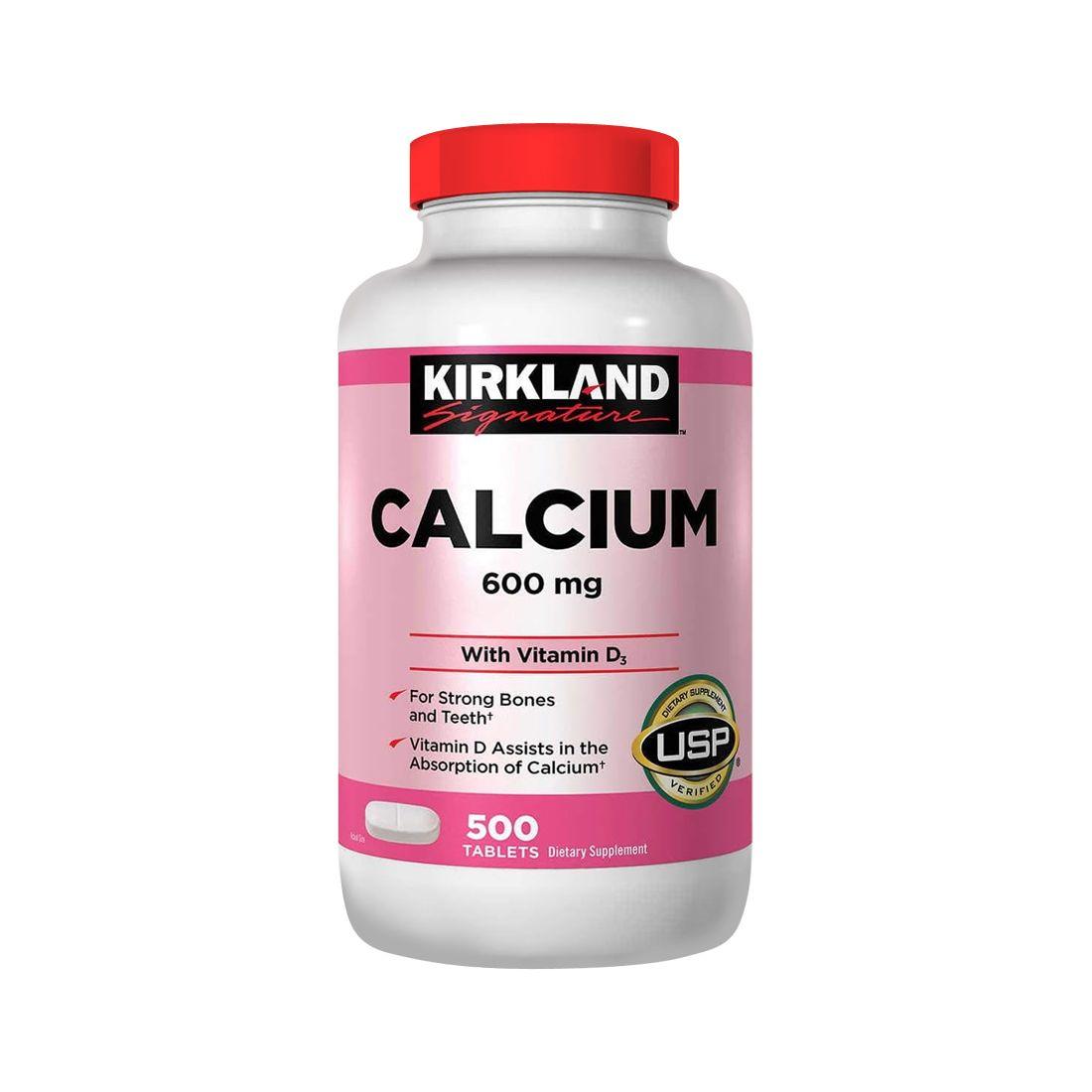 Calcium 600mg  500 Tabs - Kirkland-0