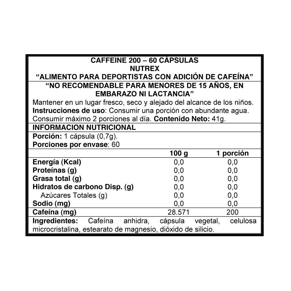 Caffeine 200  60 Cap - Nutrex-2