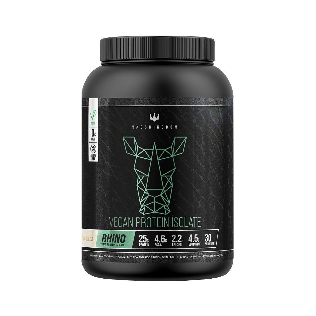 Rhino vegan Protein isolate 2lbs Vanilla - Naos Kingdom-0