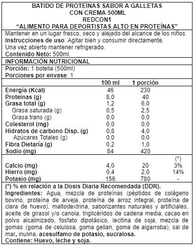 Caja MRE Protein Shake 12 Unid Cookies and Cream - Redcon1-1