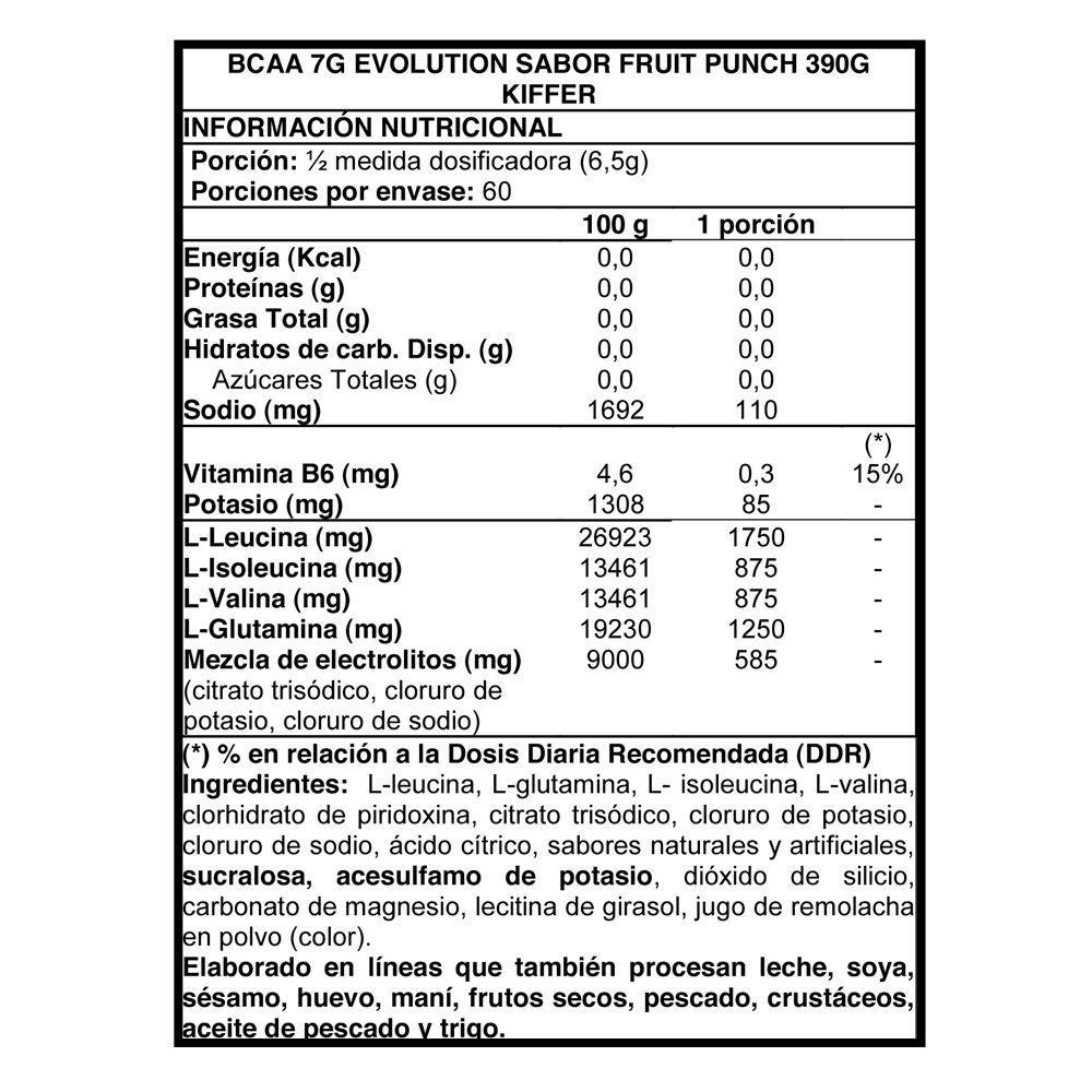 Bcaa 7 G Evolution 30 svs - Kiffer Fruit Punch-1
