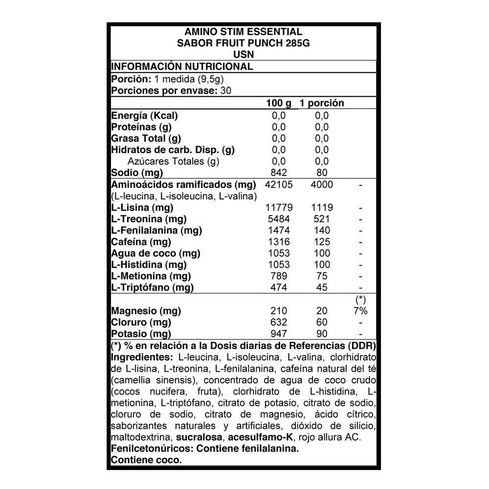 Amino Stim Essential 30 svs - USN Fruit Punch-1