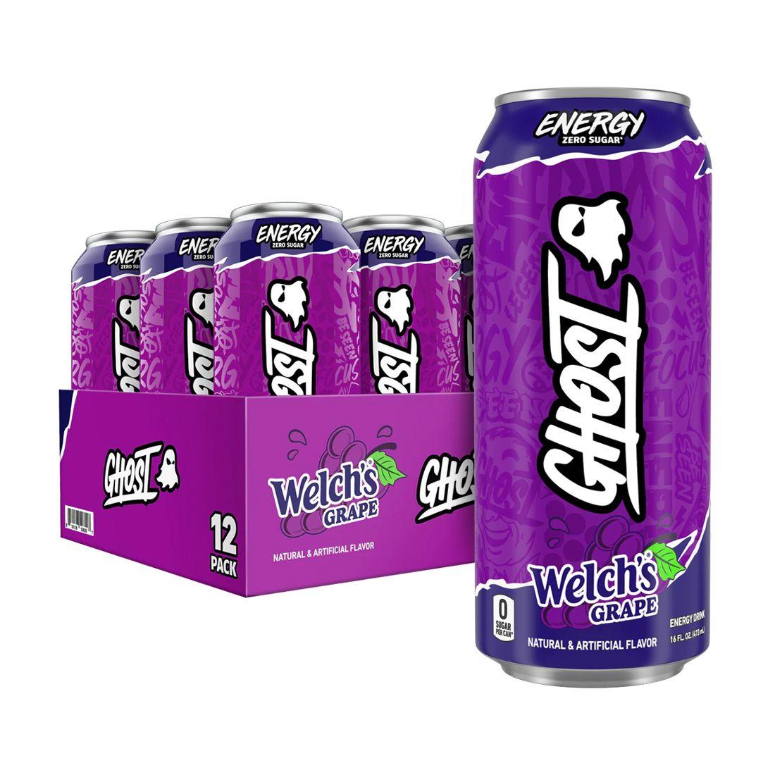 Caja Energy Zero Sugar 12uni Welch´s Grape - Ghost-0