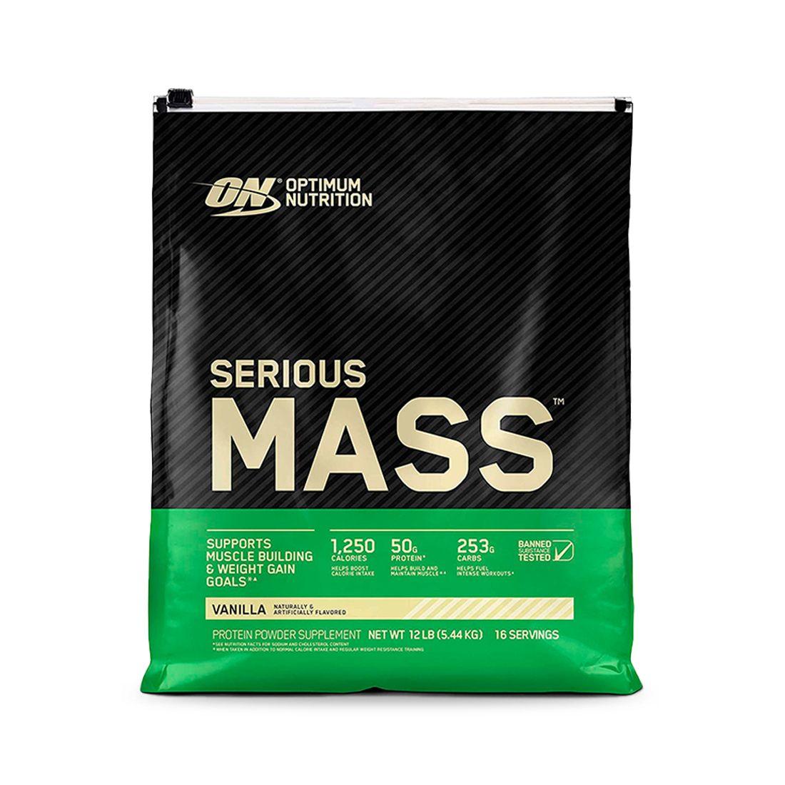Serious Mass 12 lbs - Optimum Nutrition Vainilla-0