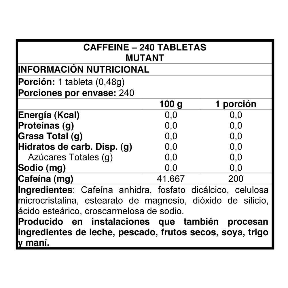 Mutant Caffeine 240 tabletas - Mutant-1