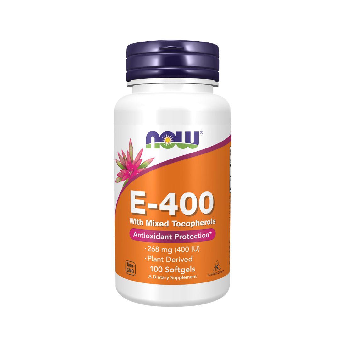 Vitamina E - 400 100 caps - Now Foods-0