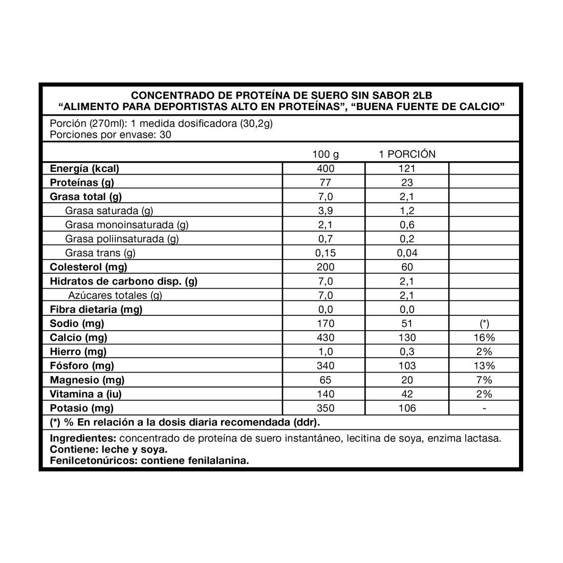 4Chef 100% Whey Protein 2 Lbs (907gramos) - Foodtech-1
