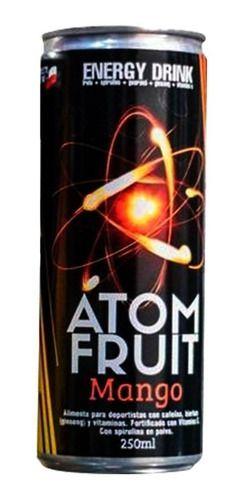 Caja De 24 Energéticas Atom Fruit 250ml-atom Mango-0