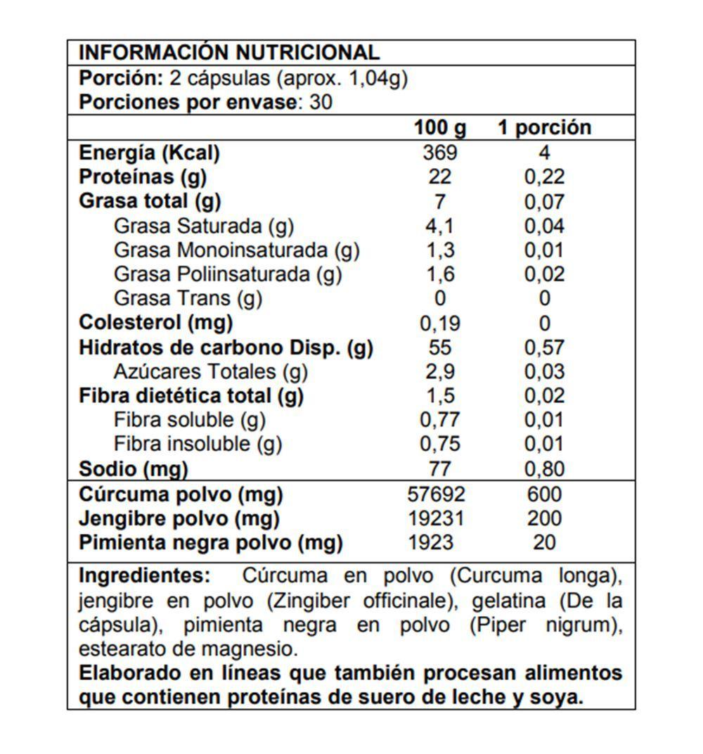 Curcuma + Jengibre + Pimienta - Pharmacorp-1