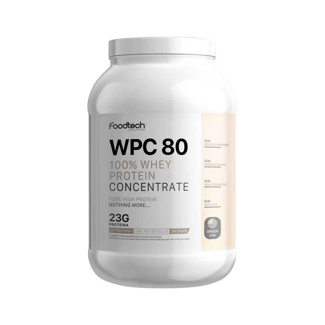 WPC80 100% Whey Protein 2lbs - Foodtech-0
